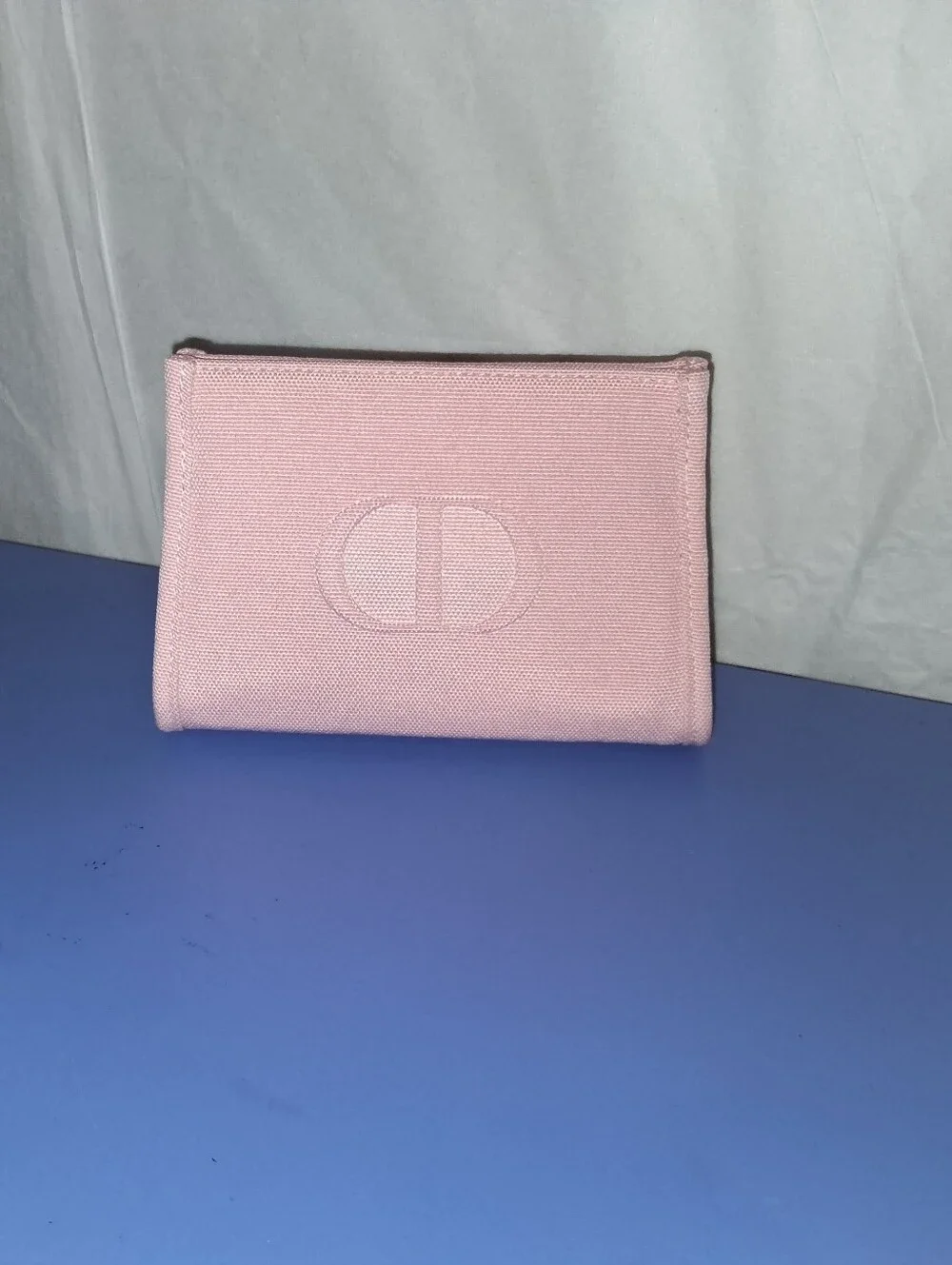 Christian Dior Limited Edition Soft Pink Canvas Cosmetic Pouch- NWOT
